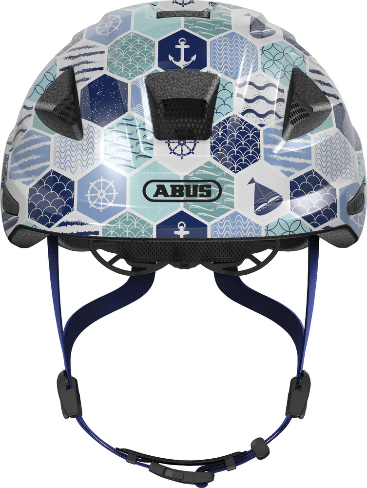 Abus Anuky 2.0 Blue Sea - Casque vélo bébé - Tête à Casque - Face