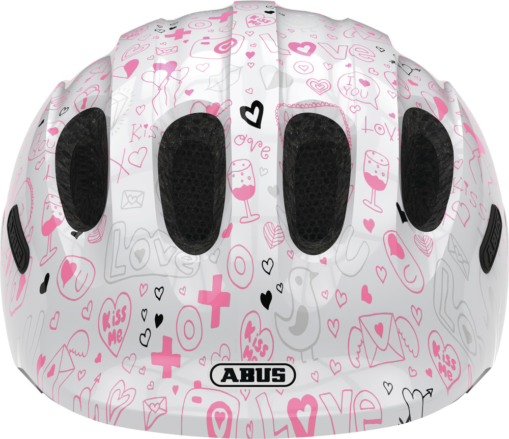ABUS Smiley White Crush - Casque vélo bébé enfant - face