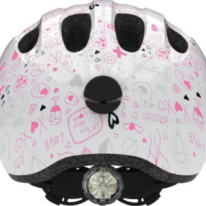 ABUS Smiley White Crush - Casque vélo bébé enfant - back