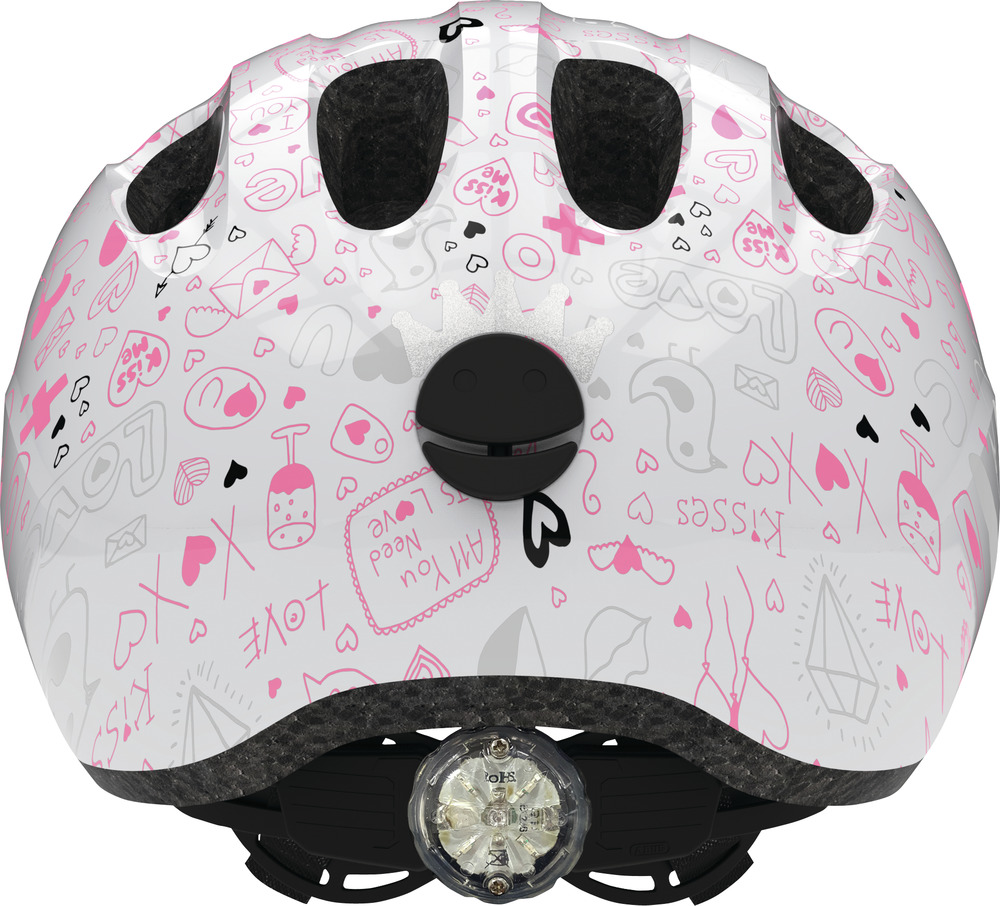 ABUS Smiley White Crush - Casque vélo bébé enfant - back